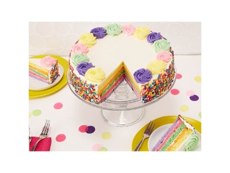 10 Inch Rainbow Cake