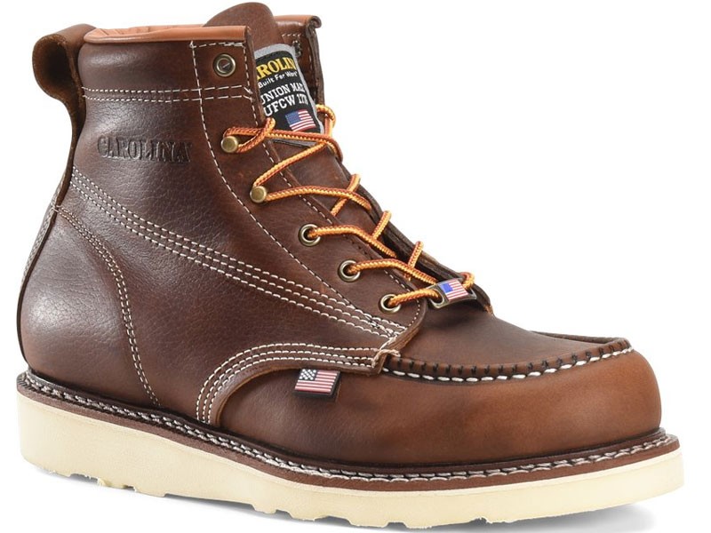 Men’s 6” Domestic Moc Toe Wedge Work Boot