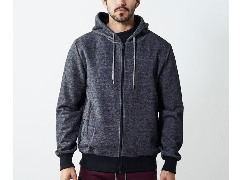 Tech Men's Zipper Hoodie Heather