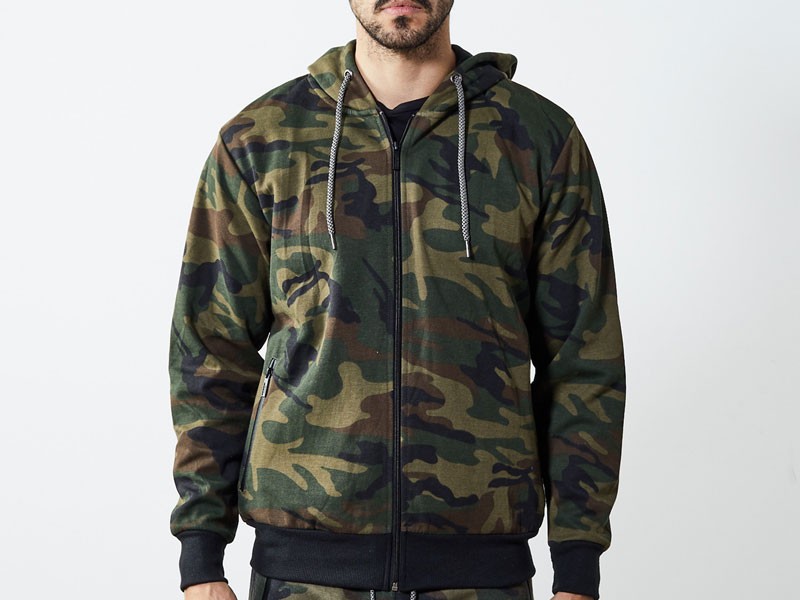 Men's Tech Zipper Hoodie Camo