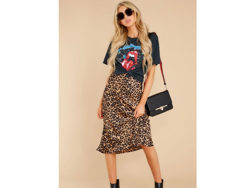 Rolling Stones Galaxy Black Boyfriend Tee For Women