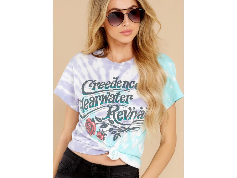 Creedence Clearwater Revival Rollin On The River Tour Tee For Women