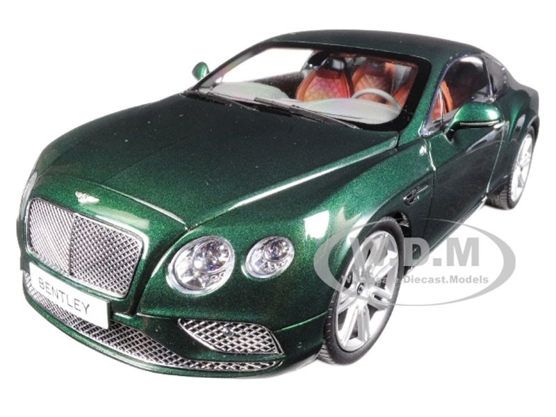 2016 Bentley Continental GT LHD Verdant Green 1/18 Diecast Model Car by Paragon