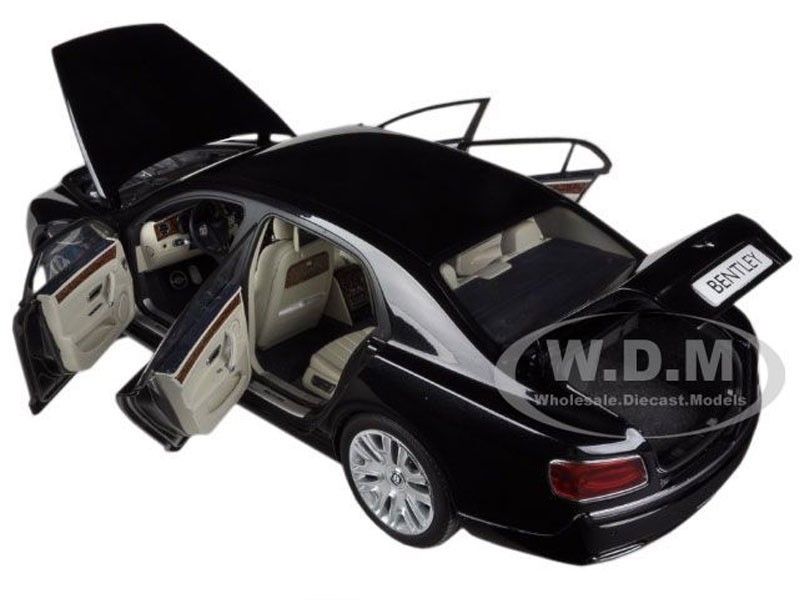 Bentley Flying Spur W12 Onyx Black 1/18 Diecast Car Model by Kyosho