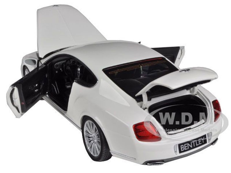 2008 Bentley Continental GT White 1:18 Diecast Car Model by Minichamps