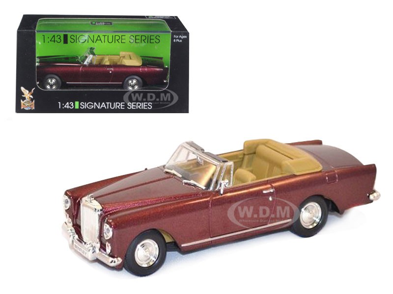 Bentley Continental Burgundy Convertible Model Car