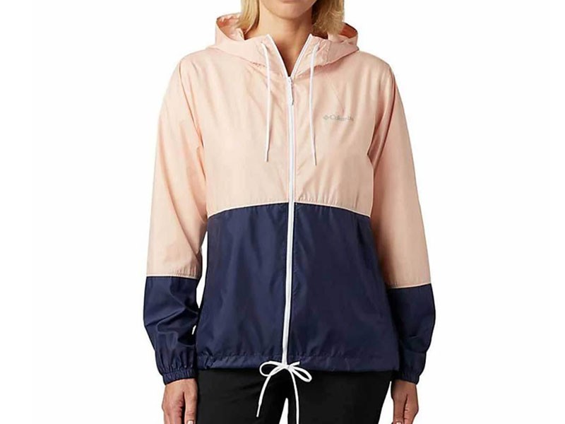 Columbia Flash Forward Windbreaker Jacket For Women In Peach Cloud