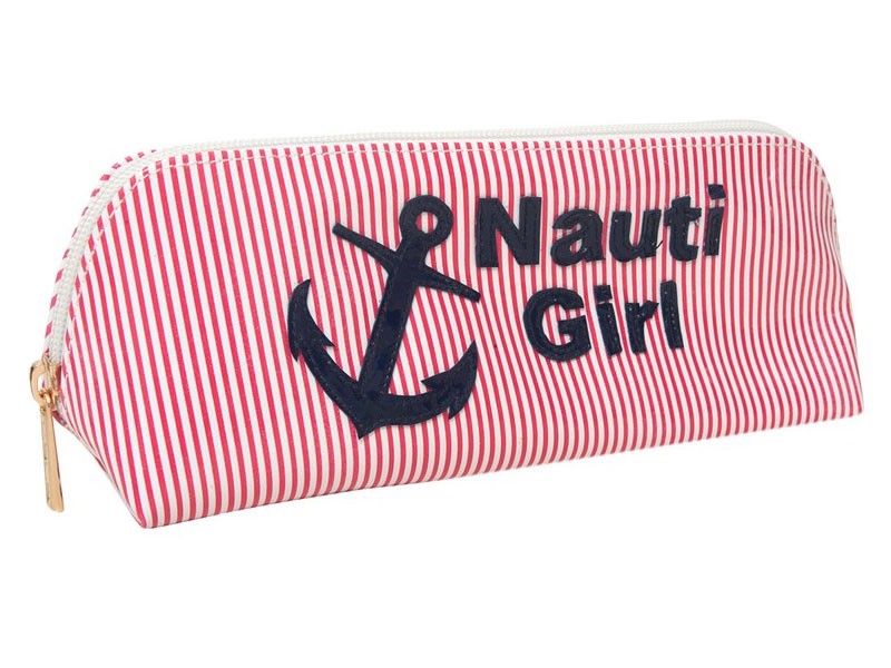 Red Stripe Reynolds Case with Navy Nauti Girl