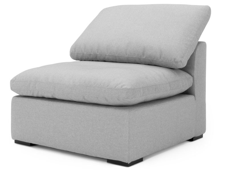 Aria Armless Chair Gray