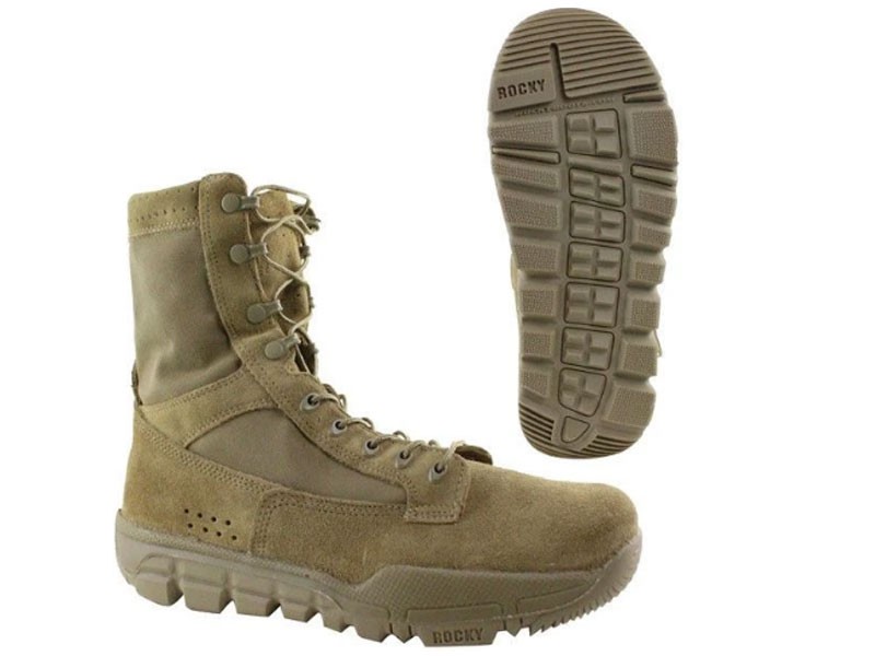 Rocky Lightweight Commercial Military Boot in Coyote Brown