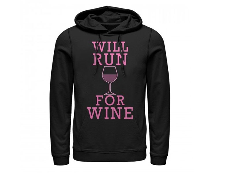 Women's Will Run For Wine Hoodie