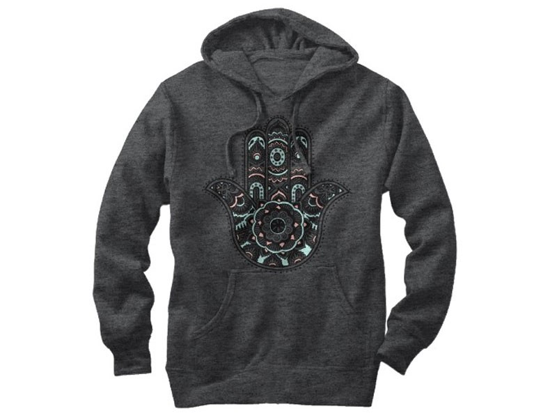 Hamsa Palm Hoodie For Women