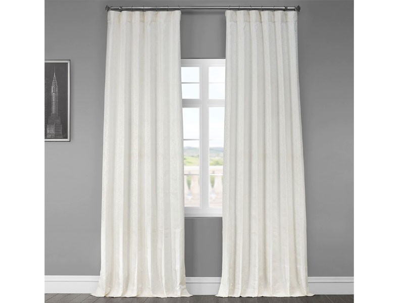 Cambric Cream Designer Jacquard Curtain