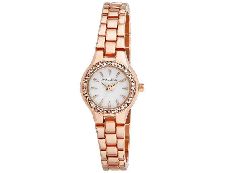 Women's Laura Ashley Mini Link Bracelet Watch LA31035RG