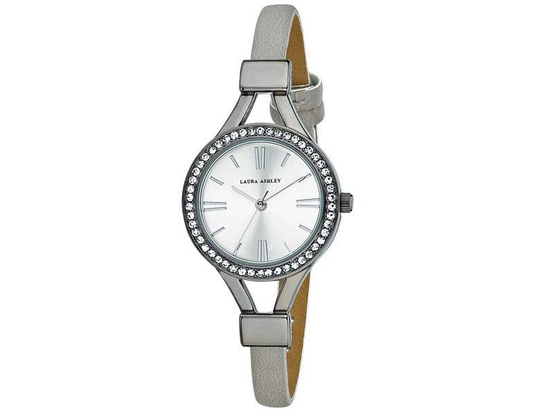 Women's Laura Ashley Crystal Bezel Watch LA31025GN