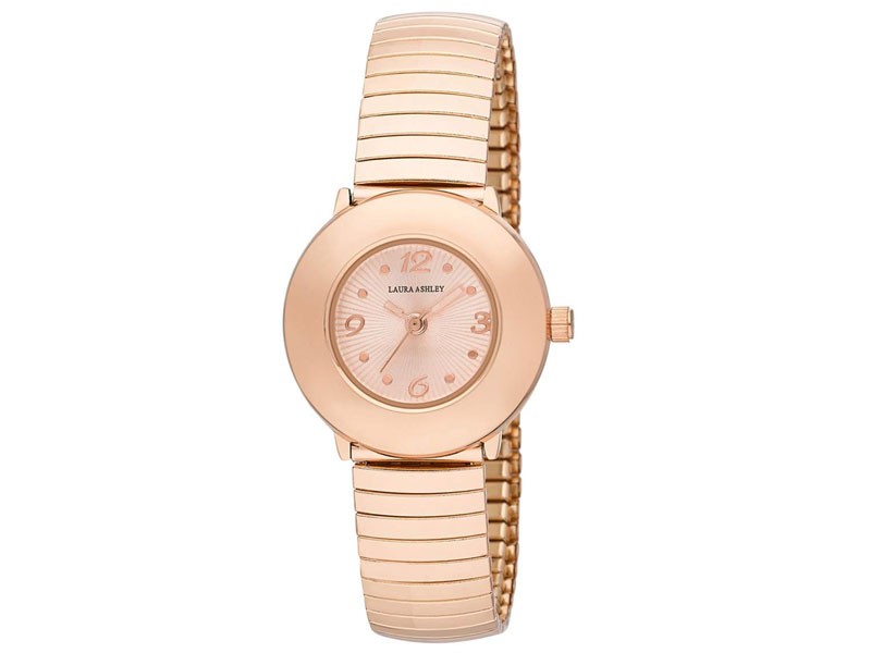 Women's Laura Ashley Cushion Case Rose Gold Watch LA31076RG