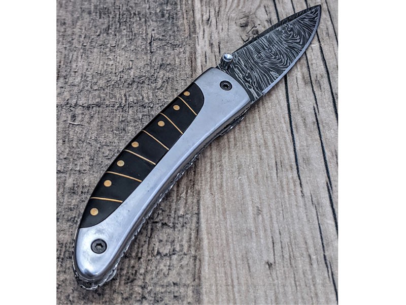 Black Spacers Drop Point Folder