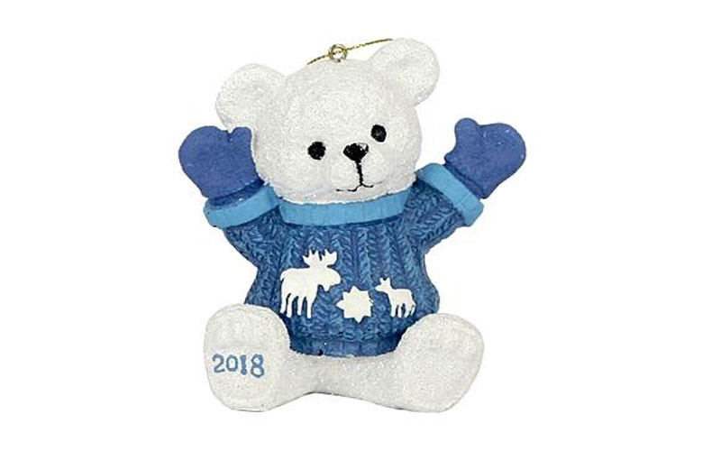 Trim A HomeÂ® 3.5 St Jude's Holiday Bear Ornament 2018 - Blue
