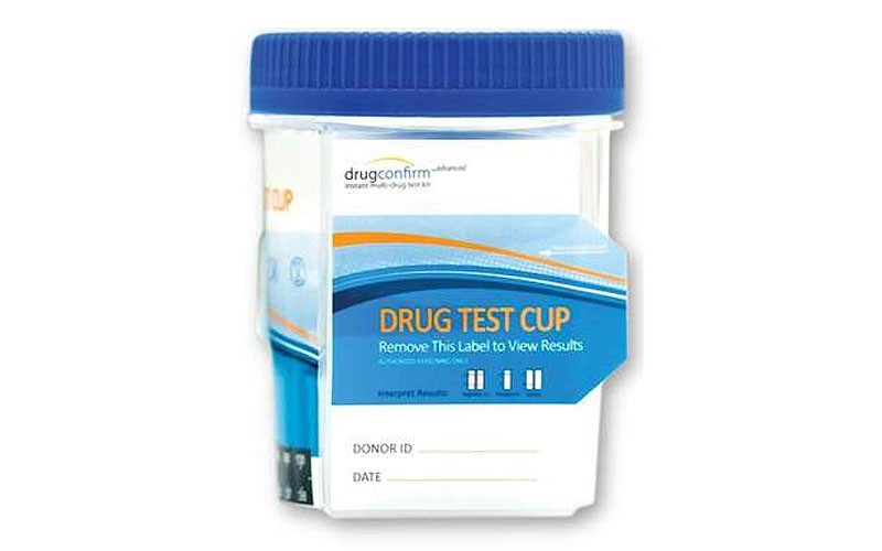 10 Panel DrugConfirm Flat Panel Urine Drug Test Cup