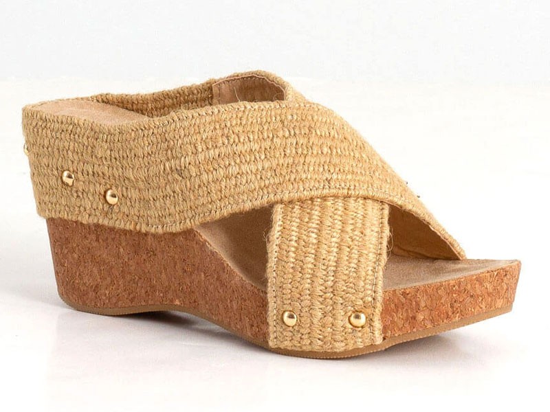Women's Chinese Laundry Abloom Jute Wedge Sandals in Natural