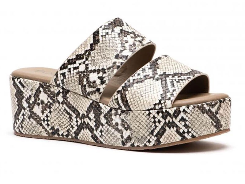 Boutique by Corkys Shamrock Snakeskin Platform Sandals For Women