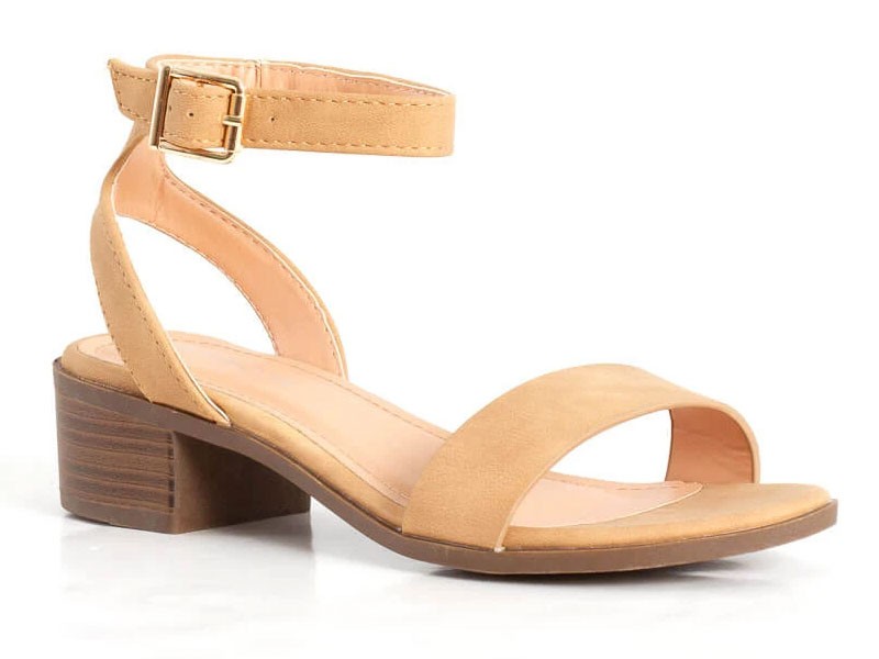 Women's Top Moda Regina Heels in Tan