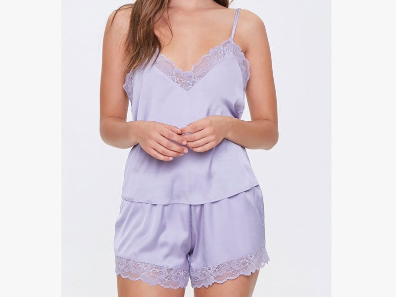 Satin Cami & Shorts Sleep Set For Women