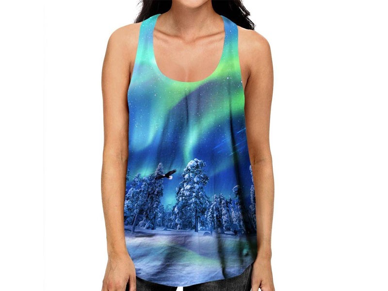 Aurora Borealis Racerback Top For Women