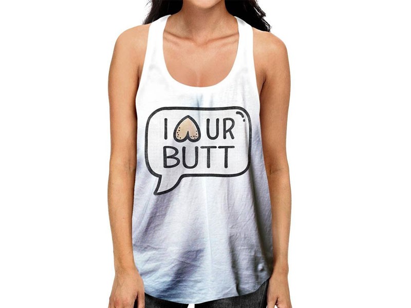 I <3 Ur Butt Racerback Top For Women