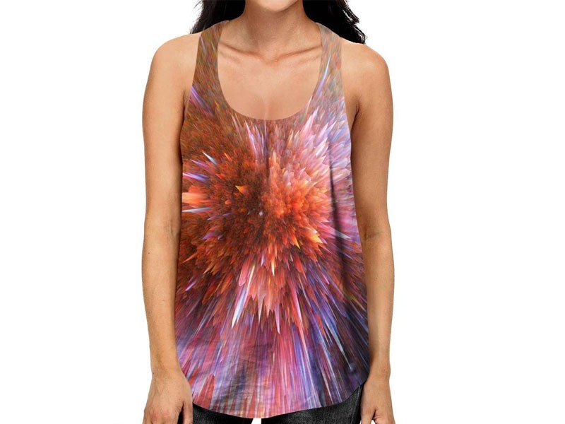 Women's Abstract Explosion Racerback Top