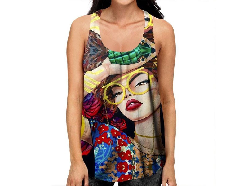 Flower Bomb Racerback Top For Women