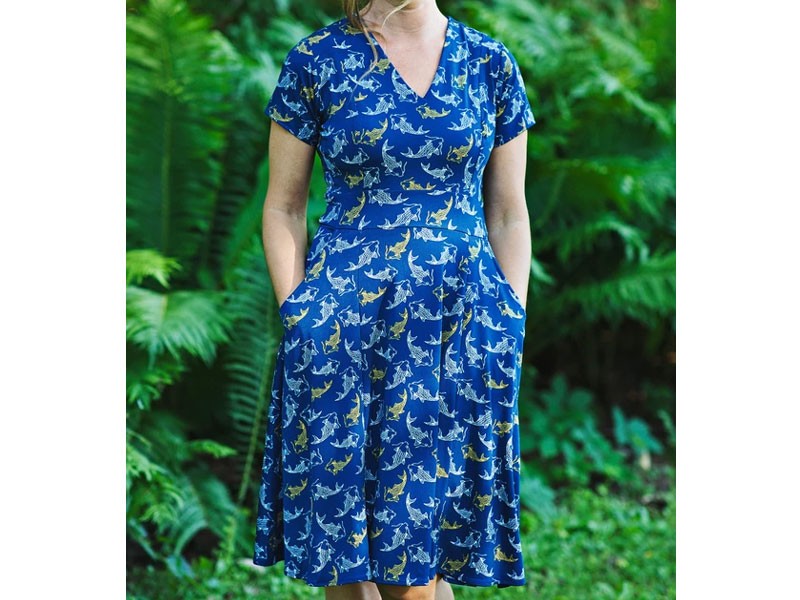 Women's Cece Dress Koi Pond