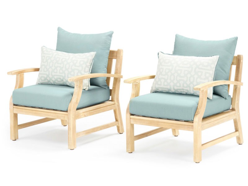 Kooper Club Chairs Spa Blue