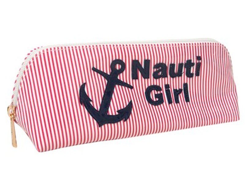 Red Stripe Reynolds Case with Navy Nauti Girl