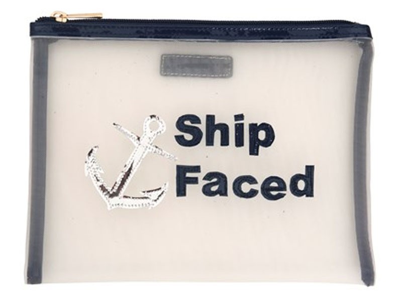 White Mesh Stanley Flat Case with Navy Ship Faced