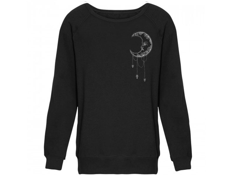 Juniors Chin Up Moon Charm Kid's Sweatshirts