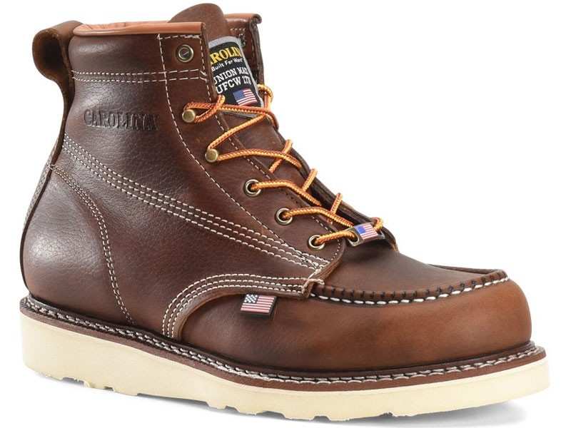 Men’s 6” Domestic Moc Toe Wedge Work Boot