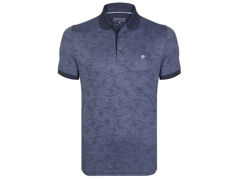 Quincy Men's Short-Sleeve Polo Shirt Navy Blue