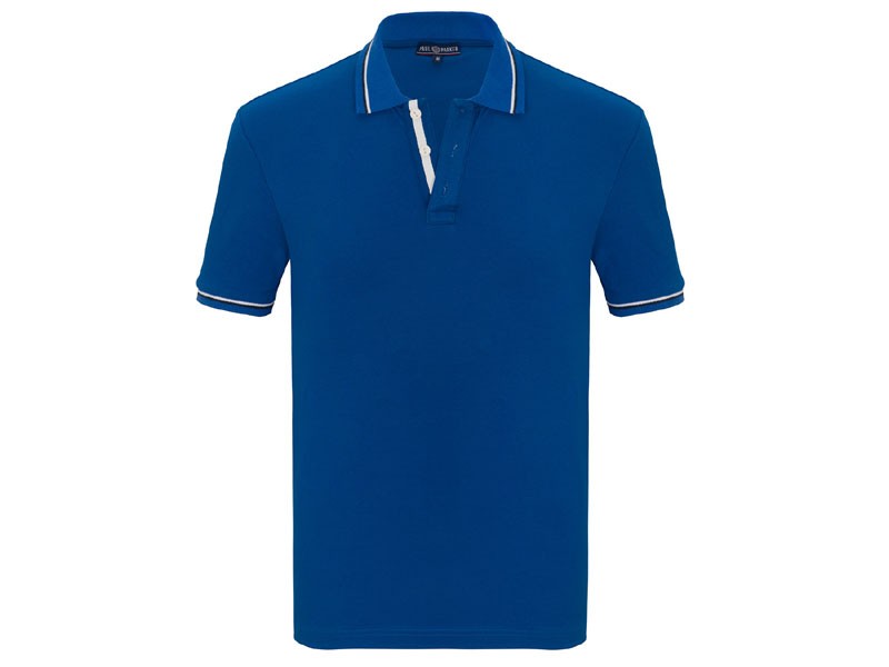 Men's Mitchell Short Sleeve Polo Shirt Sax