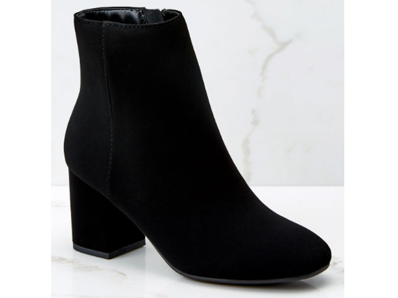 Must Be Famous Black Ankle Boot For Women