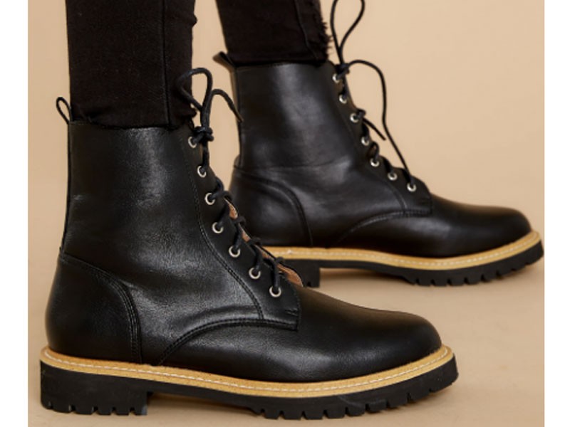 Worth It Every Time Black Women's Lace Up Boots