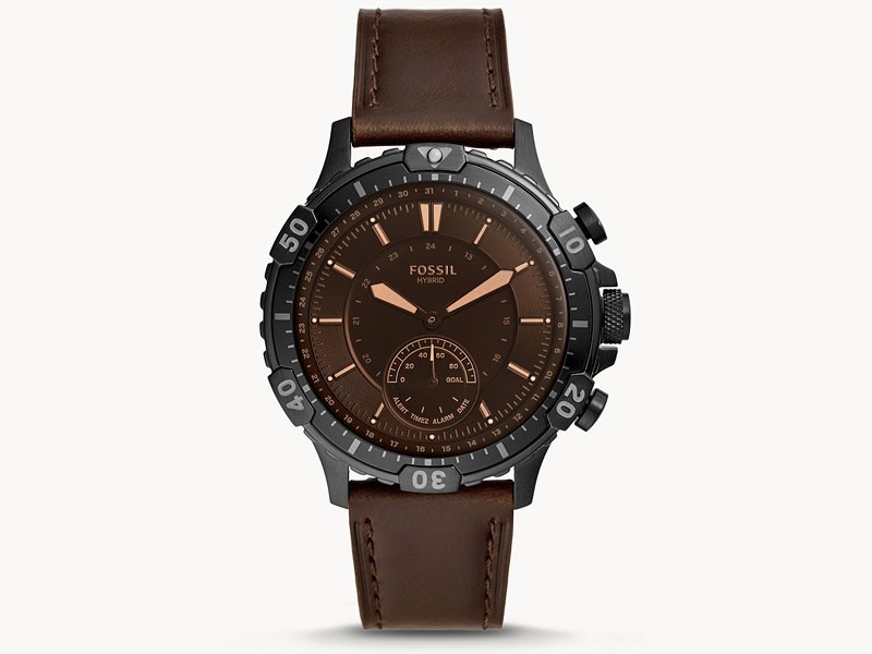 Hybrid Men's Smartwatch Garrett Brown Leather