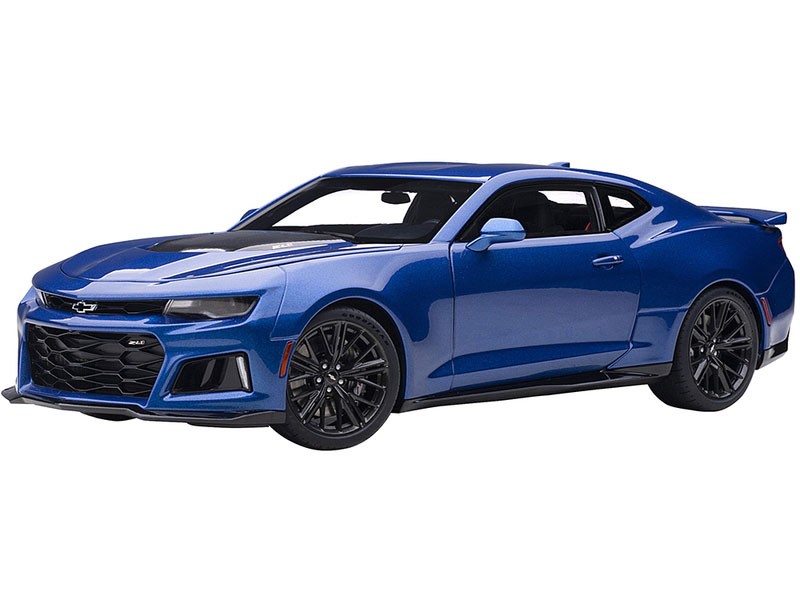 Chevrolet Camaro ZL1 Hyper Blue Metallic 1/18 Model Car by Autoart