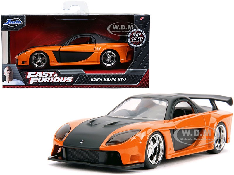 Han's Mazda RX-7 RHD Right Hand Drive Orange Model Car