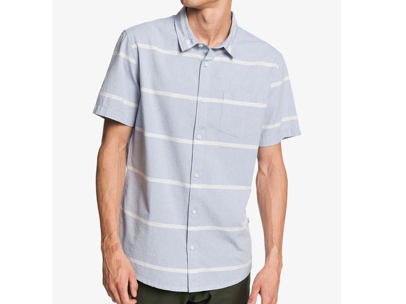 Quiksilver Kalua Kobi Woven Shirt For Men in Blue Stripe