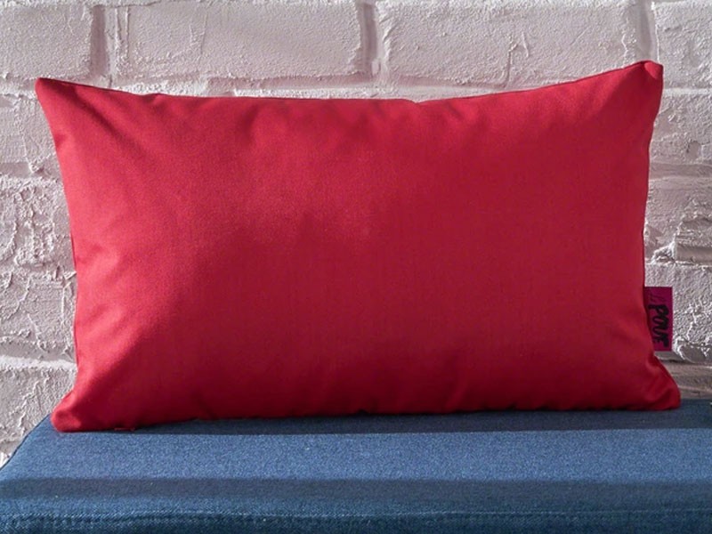 Kaffe Indoor Red Water Resistant Rectangular Throw Pillow