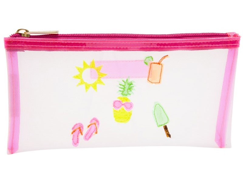 White Mesh Women's Moya Case with Multicolor Sun Collage