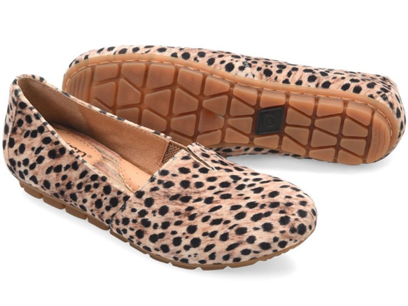Born Sebra In Black Natural Leopard Women's Casual Shoe