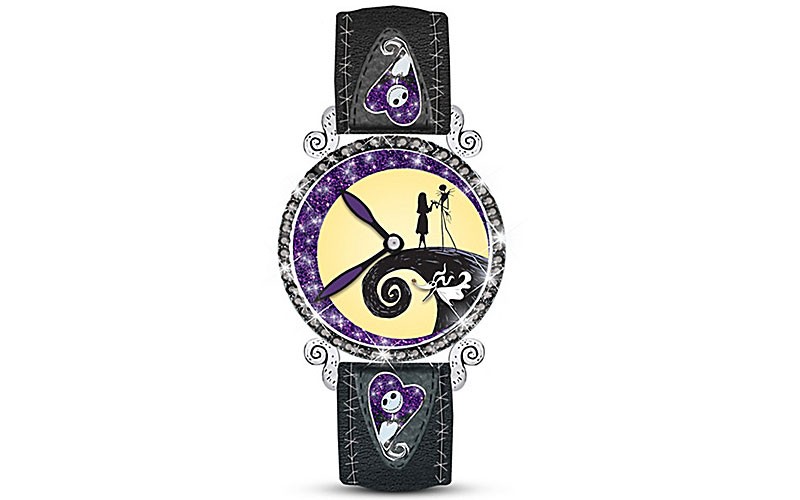 Midnight Magic Jack And Sally Glow-In-The-Dark Watch