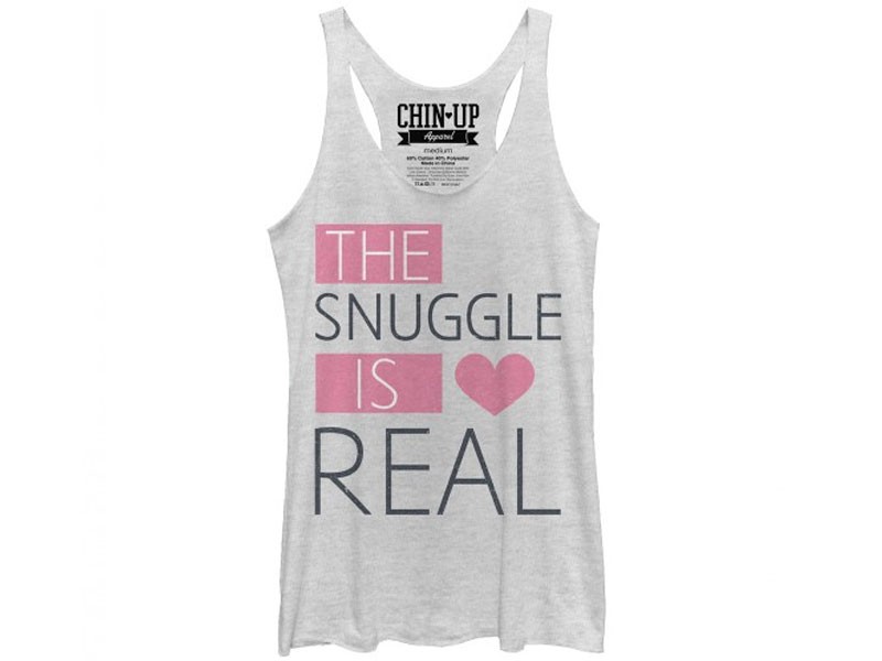 Women's Heart Snuggle is Real Tank Tops